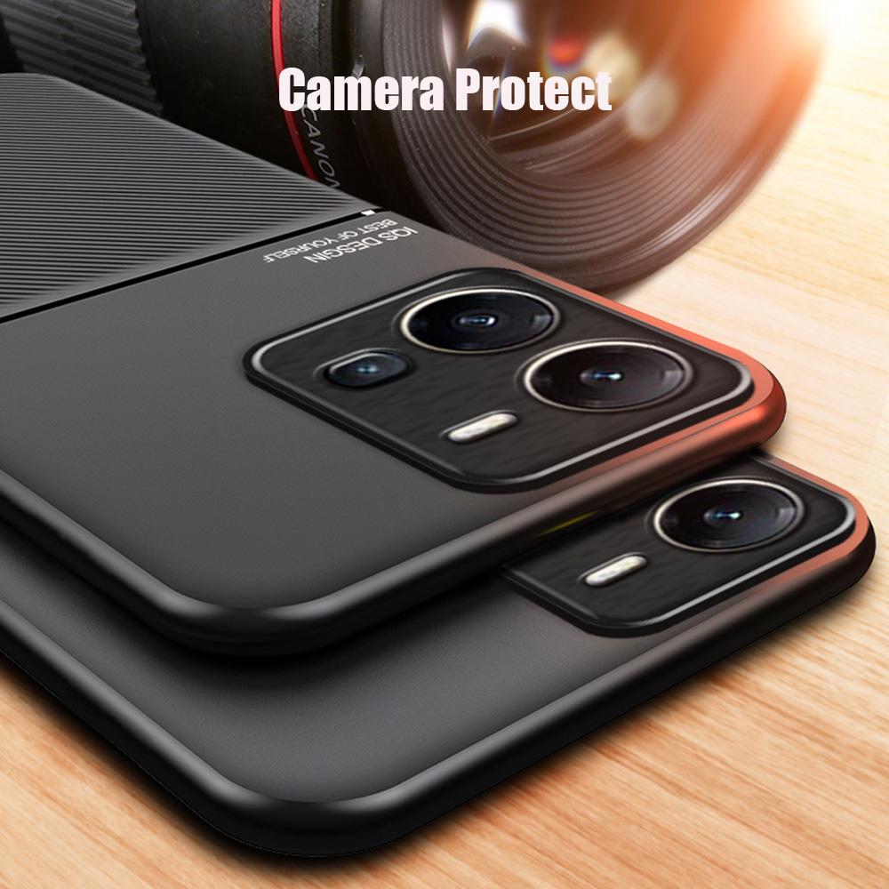 For Vivo Y35 Phone Case TPU Soft Bumper Magnetic Shockproof 360 Full Protector Back Cover for VIVO Y35 4G Case Skin Touch Coque