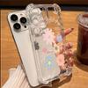 For iPhone 17 Air 11 13 15 12 14 16 Pro Max XS XR X 8 7 Plus 17E Floral And Leaf Graphics Transparent Soft TPU Phone Case Cover
