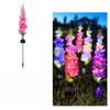 Solar Delphinium Flower Garden Lights Outdoor Waterproof LED Stake Lamp for Yard Lawn Patio Pathway Landscape Decoration