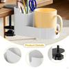 Desk Cup Holder Storage Box Edge Organizer Multifunction Portable Drinking Bottle