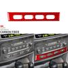 Red Carbon Fiber AC Climate Control Cover For Lexus LX470 For Land Cruiser 03-07