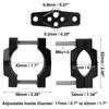 17 to 32mm Handlebar Clamp Mount Adjustable Rearview Mirror Extender Offroad Spotlight Bracket for Motorcycle Scooter