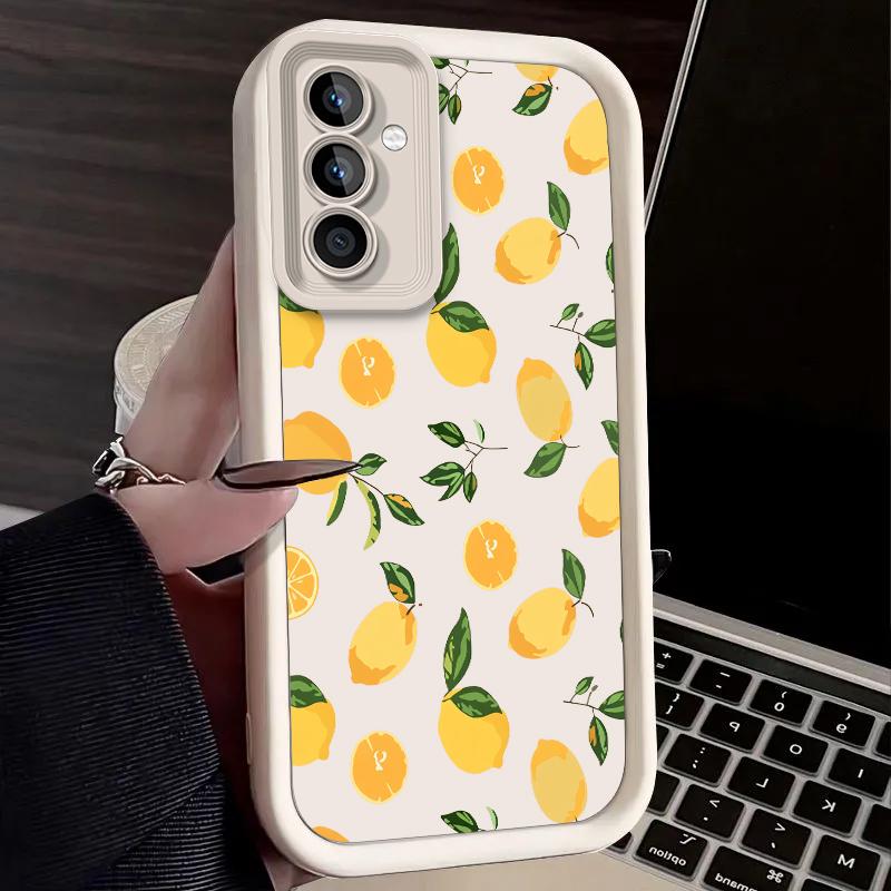 Fresh Lemon Case for Samsung Galaxy A53 A50 A50S A36 5G A35 A34 A33 A32 A30 A26 A24 A23 A22 A20 A16 A15 A14 A13 A12 4G Cover
