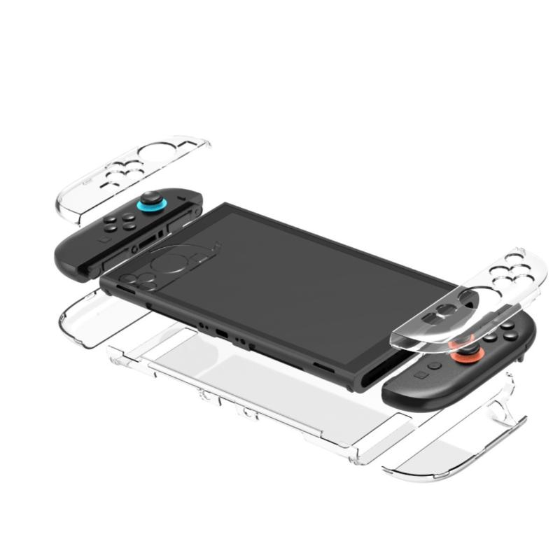 Transparent Pc Hard Case Protective Shell Cover For Ns Switch 2 Game Console Joy-Con Back Full Protector For Switch Accessories