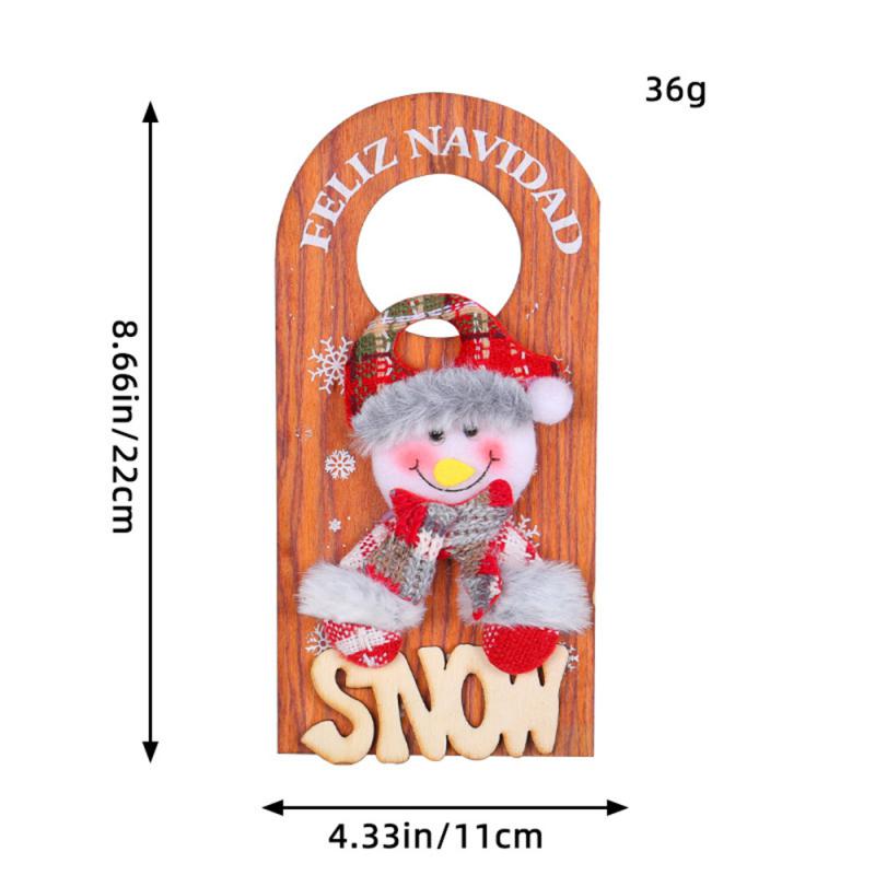 

Door Handle Hanging Ornament Easy To Carry Rich And Colorful Christmas Accessories Snowman Pendant Exquisite Style Handmade