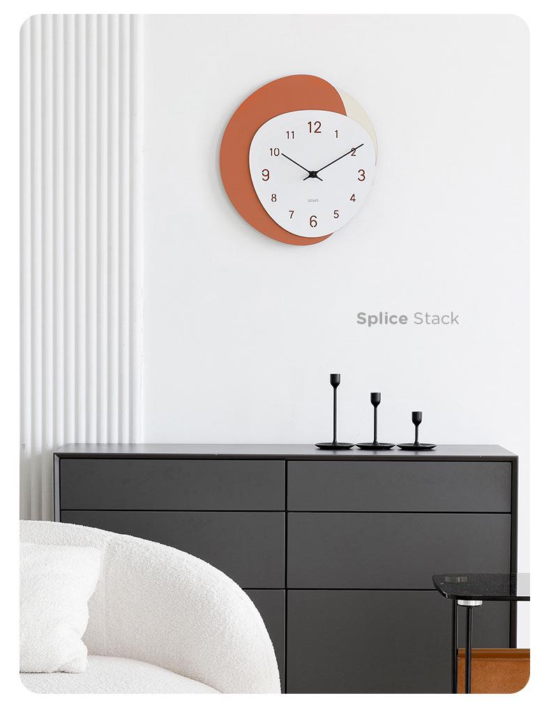 Wozoom Punch-Free Modern Nordic Wall Clock – Minimalist and Creative Design