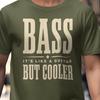 Bass It's Like a Guitar But Cooler Shirt, Vintage Bassist Tee, Funny Gift for Him and Her, Bold Retro Bass Guitar Player T-Shirt