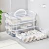 4-Layer Transparent Storage Box Large Capacity Home Storage Box Plastic Container Rack Miscellaneous Box Convenient Supplies New