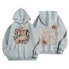 Women's Casual Loose Fit Pullover Hoodie with and Letter I Print