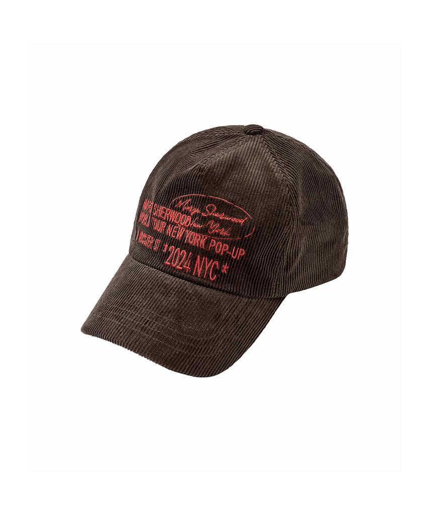Majisyeoudeu Corduroy New York Ballcap_Brown