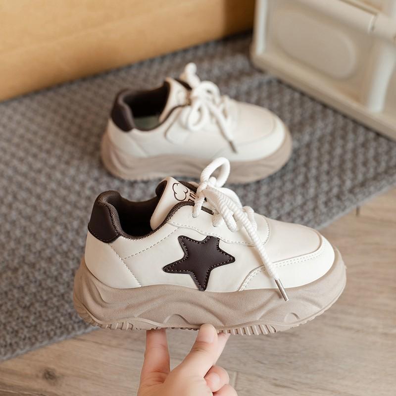 Kids Casual Sneakers Girls Boys Lightweight Flat Shoes With Rubber Sole
