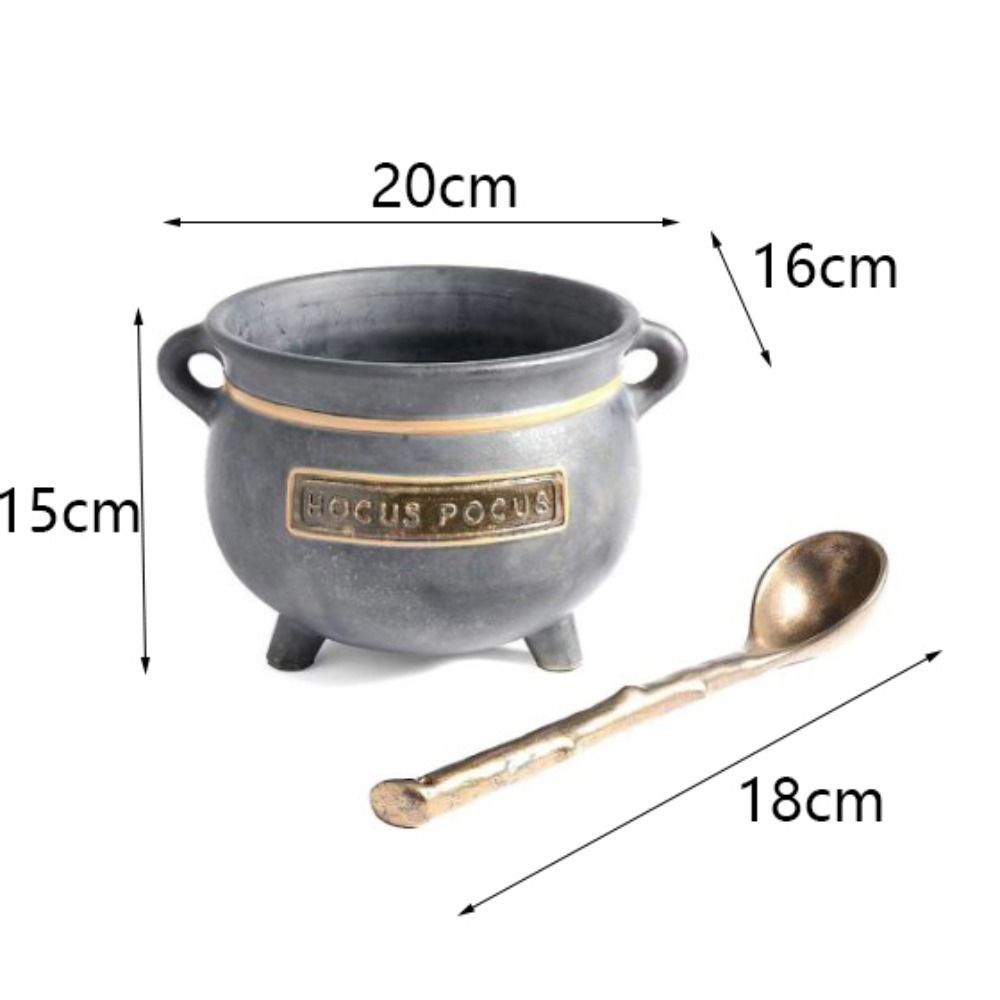 Resin Halloween Candy Bowl Old Style Snack Tray Sundries Container Haunted House