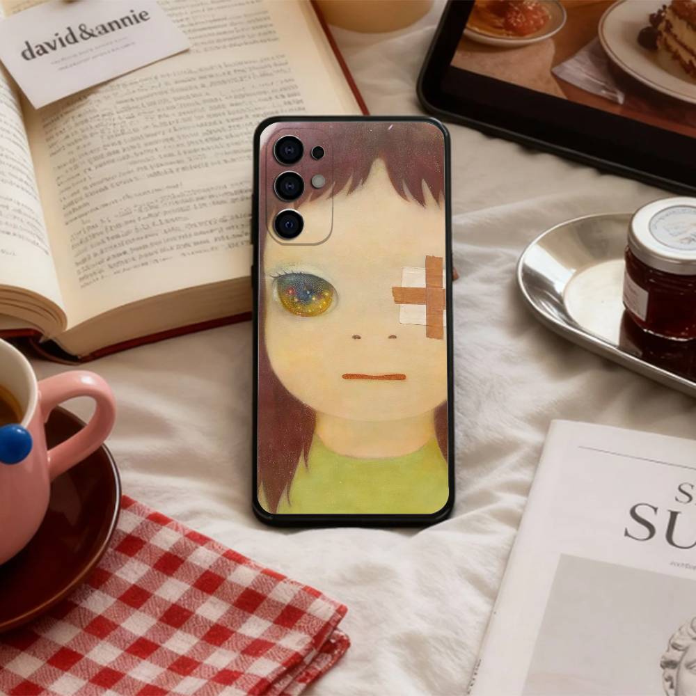 A-Art Y-Yoshitomos-N-Nara   Phone Case For Samsung S 25,24,23,22,30,21,10,9,Ultra,Plus,Lite,FE,4,5 G Soft Black Case Samsung S24fe