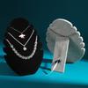 velvet Necklace Pendant Display Storage Board Stand Jewelry Organizer Holder Case Rack
