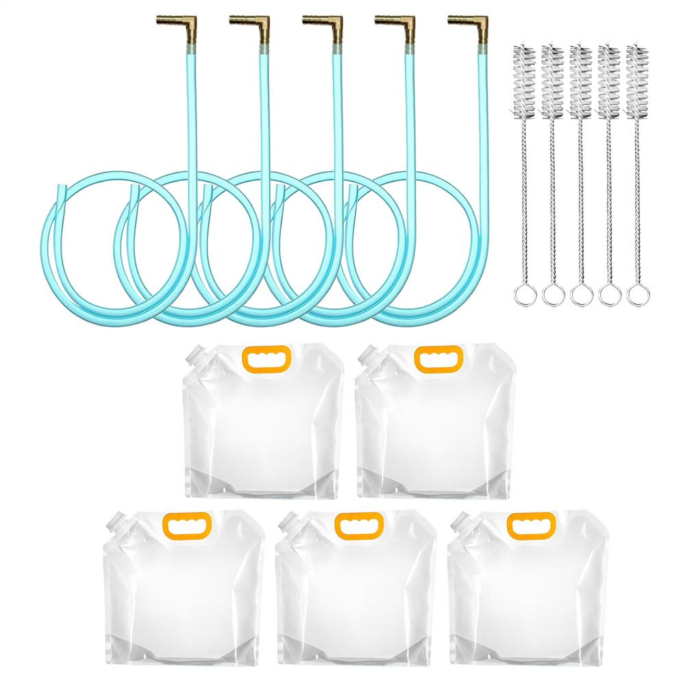 Maple Syrup Tapping Kit with Tubing Brush Drill Taps Sap Tapping Kit  L-Shaped Tip Maple Syrup Collection Bags For Birch