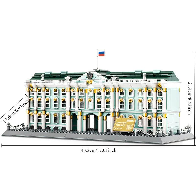 Winter St. Petersburg Palace DIY Building Blocks Home Decor Family Best Gift (1063PCS)