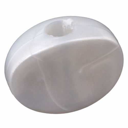 Yibuy 6-Pack White Pearl Machine Head Buttons with Screws and Washers for Electric Guitars and Ukuleles