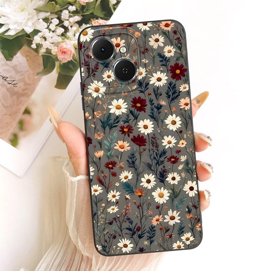 For Tecno Spark 40C Case KM4k Fashion Painted Liquid Silicone Soft TPU Shockproof Cover For Tecno Spark40C Pop 10 Pro Phone Case