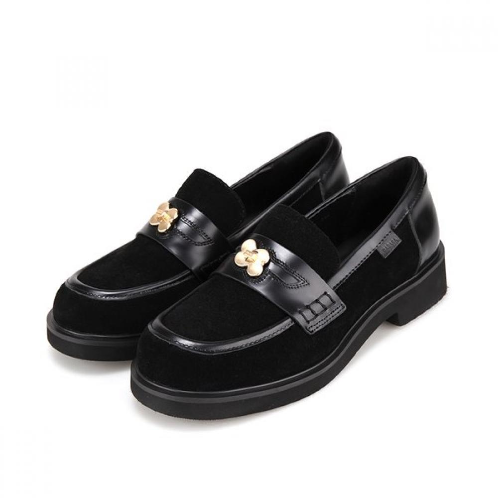 Barbara Suede Leather Combo 3cm Women Loafer Bbh538bk 250mm 14980₽