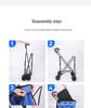 Lightweight Folding Shopping Cart Trolley: Portable Push Cart for Camping, Vending, Hauling, and Delivery