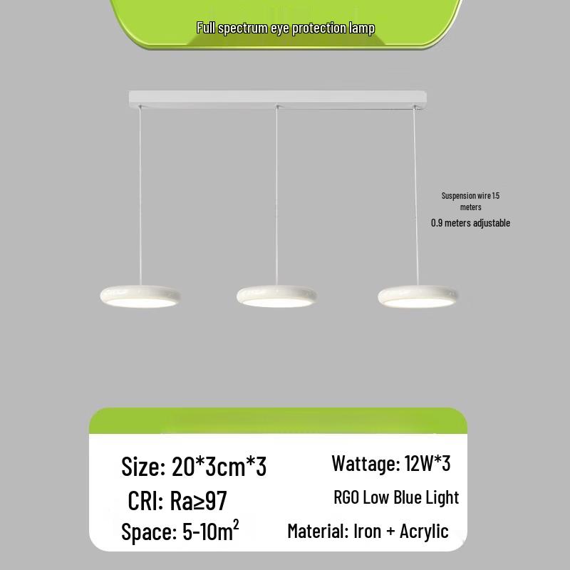 

Minimalist Milky White 3-Head Pendant Light