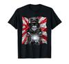 Tuxedo Cat Cat Bike Japan Hinomaru T-Shirt