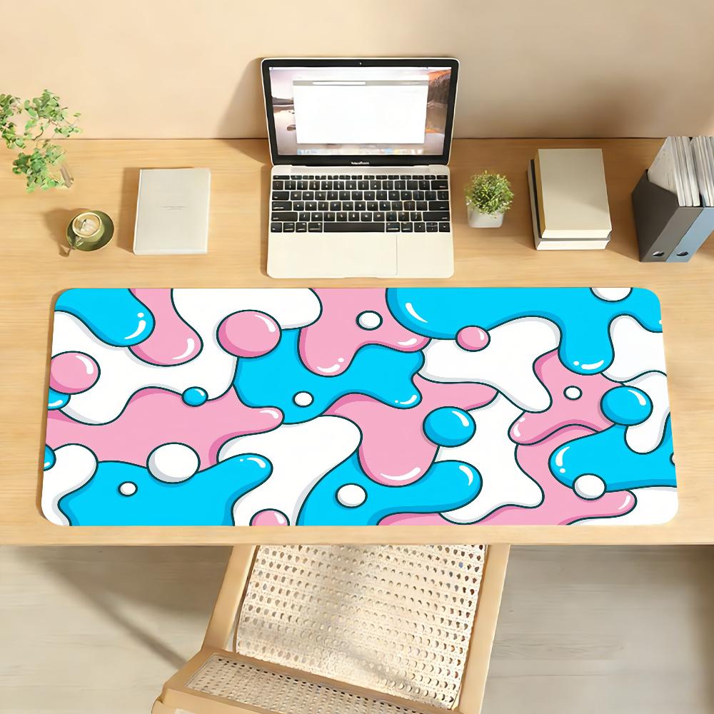 Art Liquid Drip Simple Mouse Pad Non-slip Rubber Gamer Balance Computer Mat Decoracion Deskmat Laptop Office Large