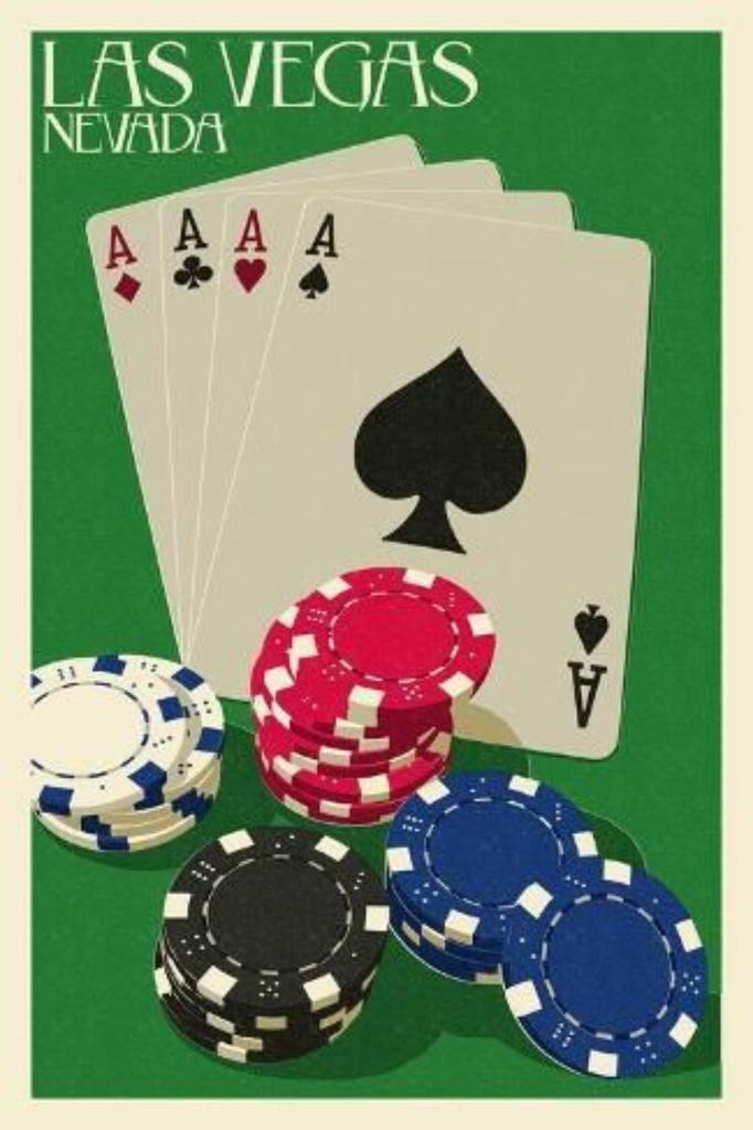 Kovový nápis Pokerový stůl Herní místnost Dekorace stěny