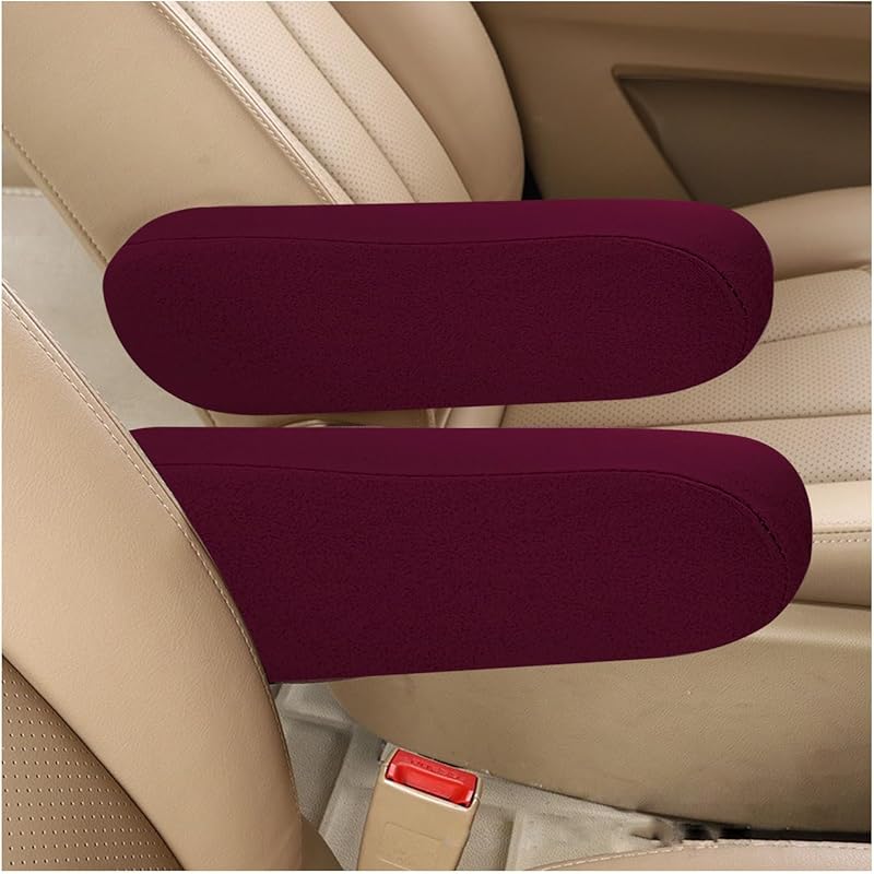 Kewucn 2 PCS Car Front Seat Armrest Covers, Elastic Fabric Auto Seat Armrest Protectors, Universal Seat Arm Rest Cover Replacement, Vehicle Interior