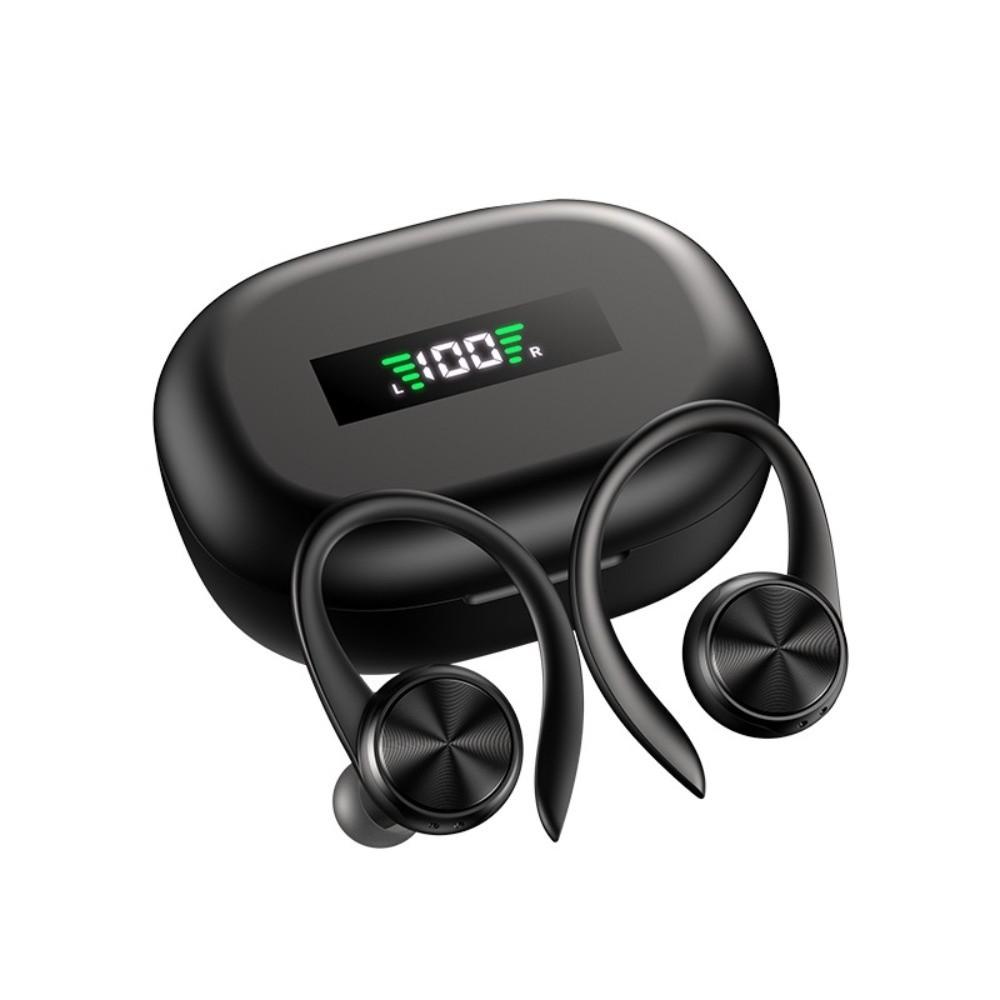 Digital Display Wireless Bluetooth Earphone Stereo Bluetooth Headset Listening Music