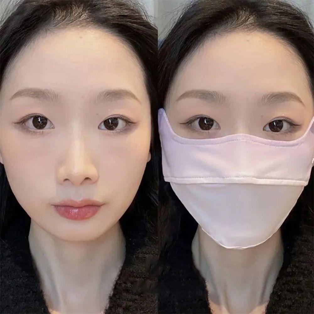Ice Silk Sunscreen Mask Multicolor Sports Mask Creative Face Scarf