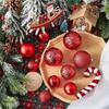 30Pcs Christmas Ball Decoration Acrylic Plastic Christmas Tree Ornaments Hanging Balls for Home Party Holiday 2026 Navidad Decor