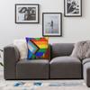 Everyone Is Welcome Lgbtq+ Pillowcase Polyester Linen Velvet Printed Zip Decor Pillow Case Room Cushion Cover 45X45