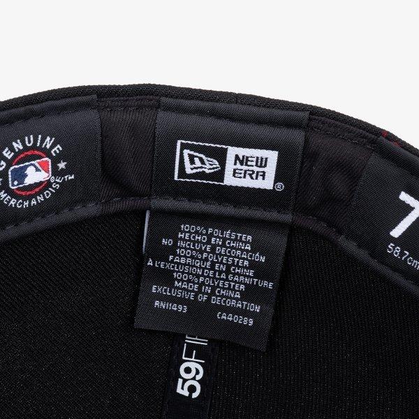 New Era New York Yankees Basic Fitted Cap Black White 11591127