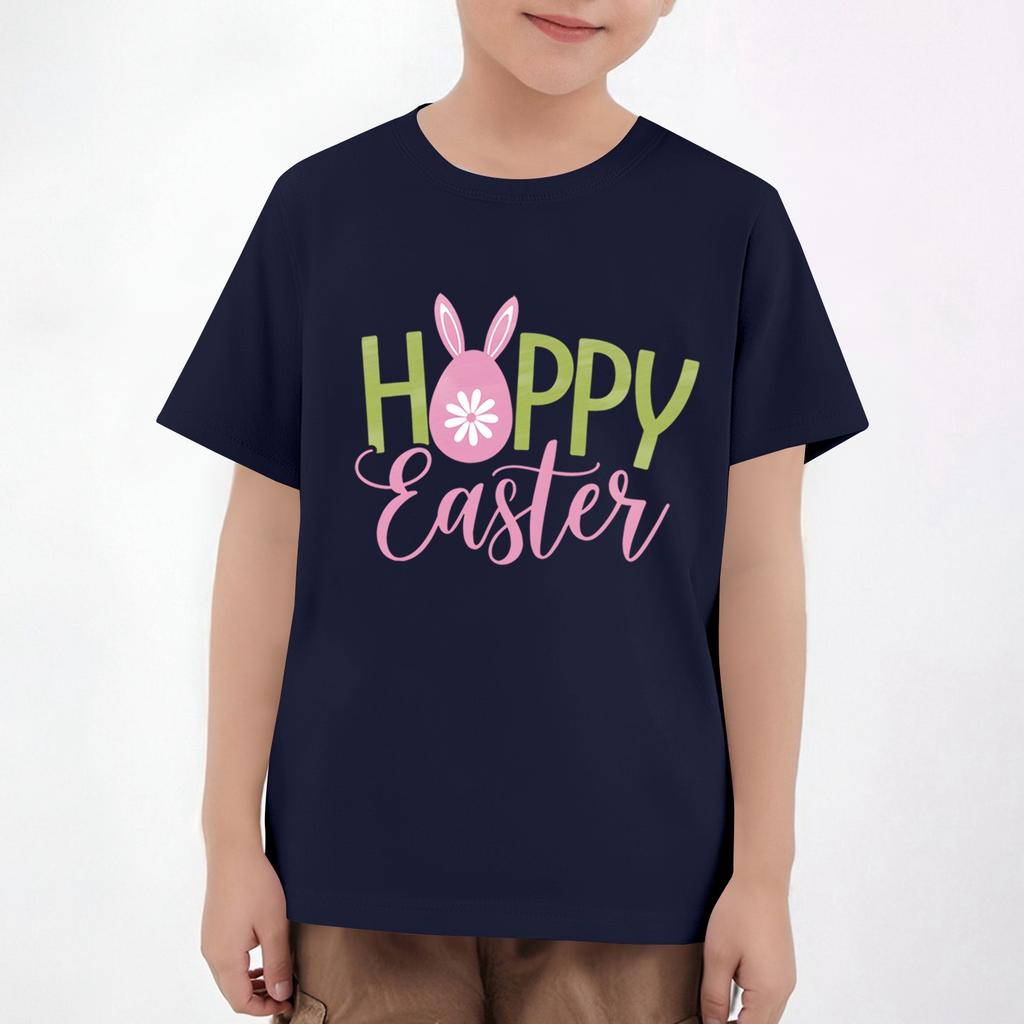 Ostern Kinder Hals Kurzarm Print Top
