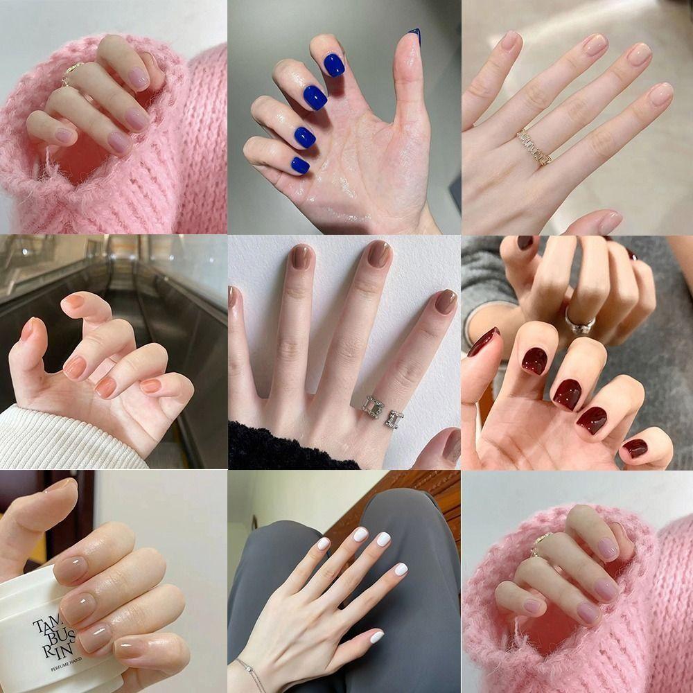 288pcs French Fake Nails Short Nail Tips Detachable False Nails for DIY