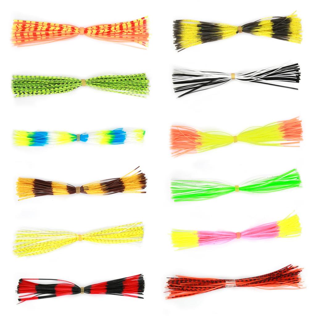 600 Stränge Weiches Silikon-Köder-Garn Zubehör für DIY Spinnerbaits Jig-Köder