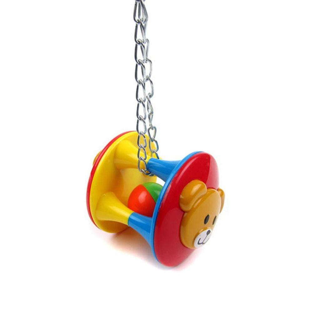 Colorful Parrot Ball Toys Plastic Bird Cage Hanging Toys  Cockatiel Brinquedos