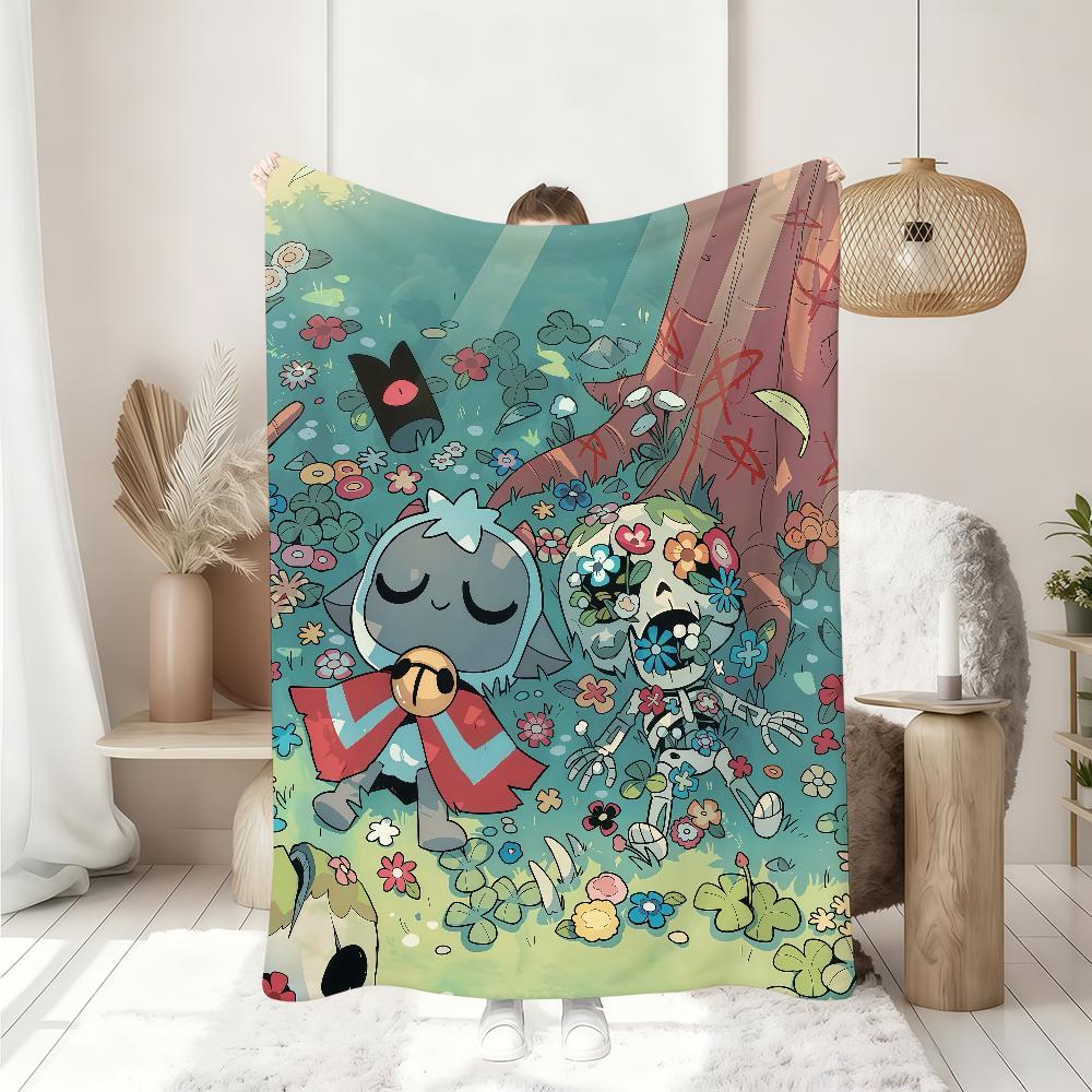Kawaii Game C Cult Of The L Lamb B Blanket Soft Throw Blanket for Home Bedroom Bed Sofa Picnic Travel Office Rest Blanket Gift
