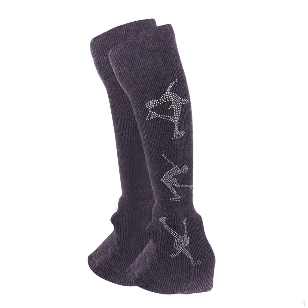2 Figure Skating Leg Warmers, Socks And Covers, Ice Skate Sleeves.