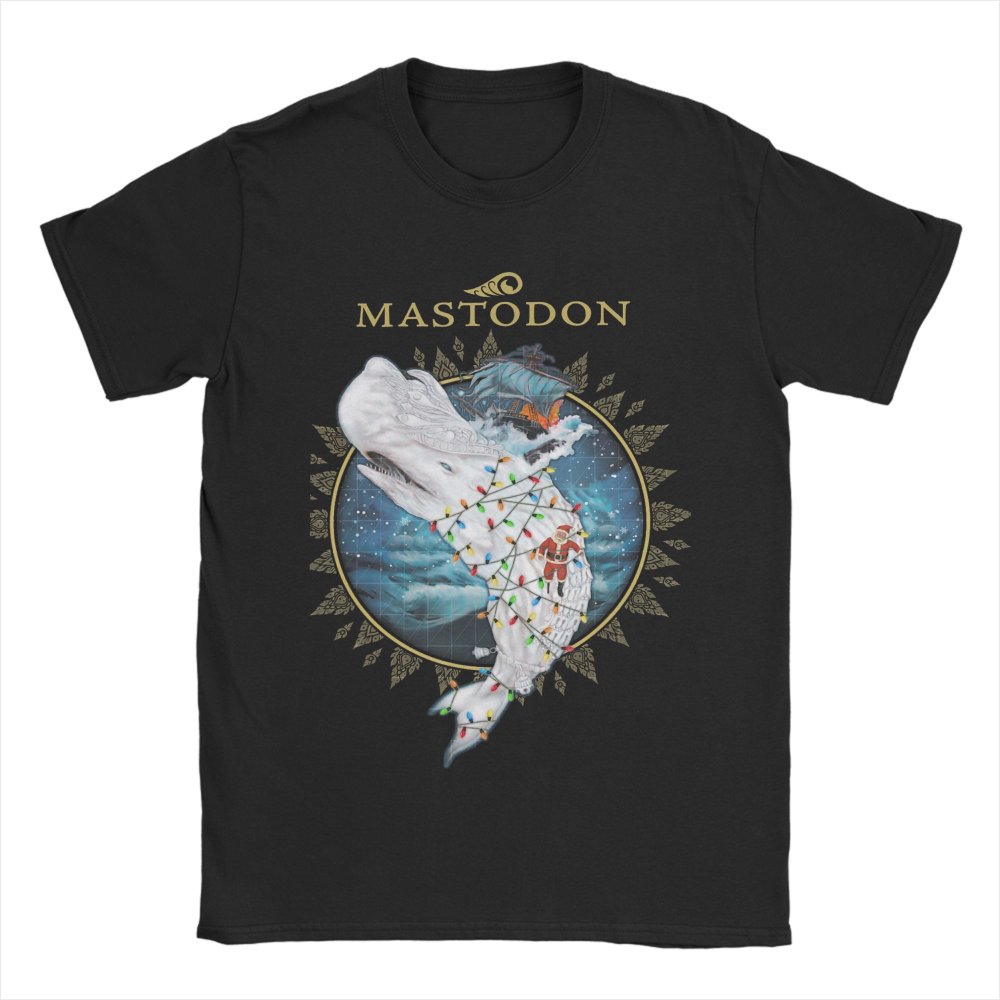 Mastodon Leviathan Holiday T Shirt Unisex Cotton Funny TShirt O Neck Tee Shirt Short Sleeve Clothing Plus Size S
