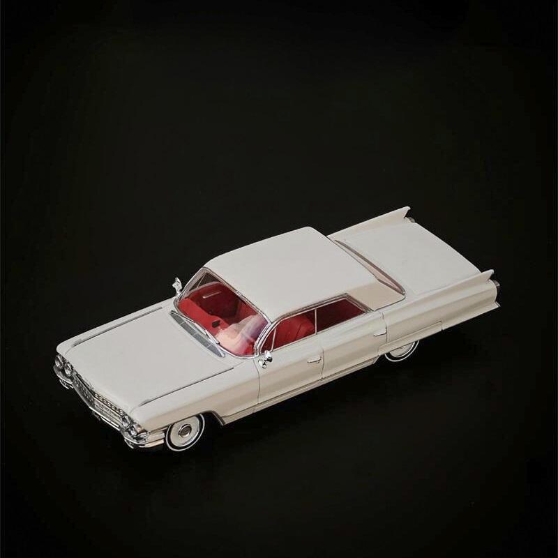 Mk Miniatures 1:64 Deville White Crown Victoria Sheriff Lowrider Rosso Modello di Auto in Metallo pressofuso