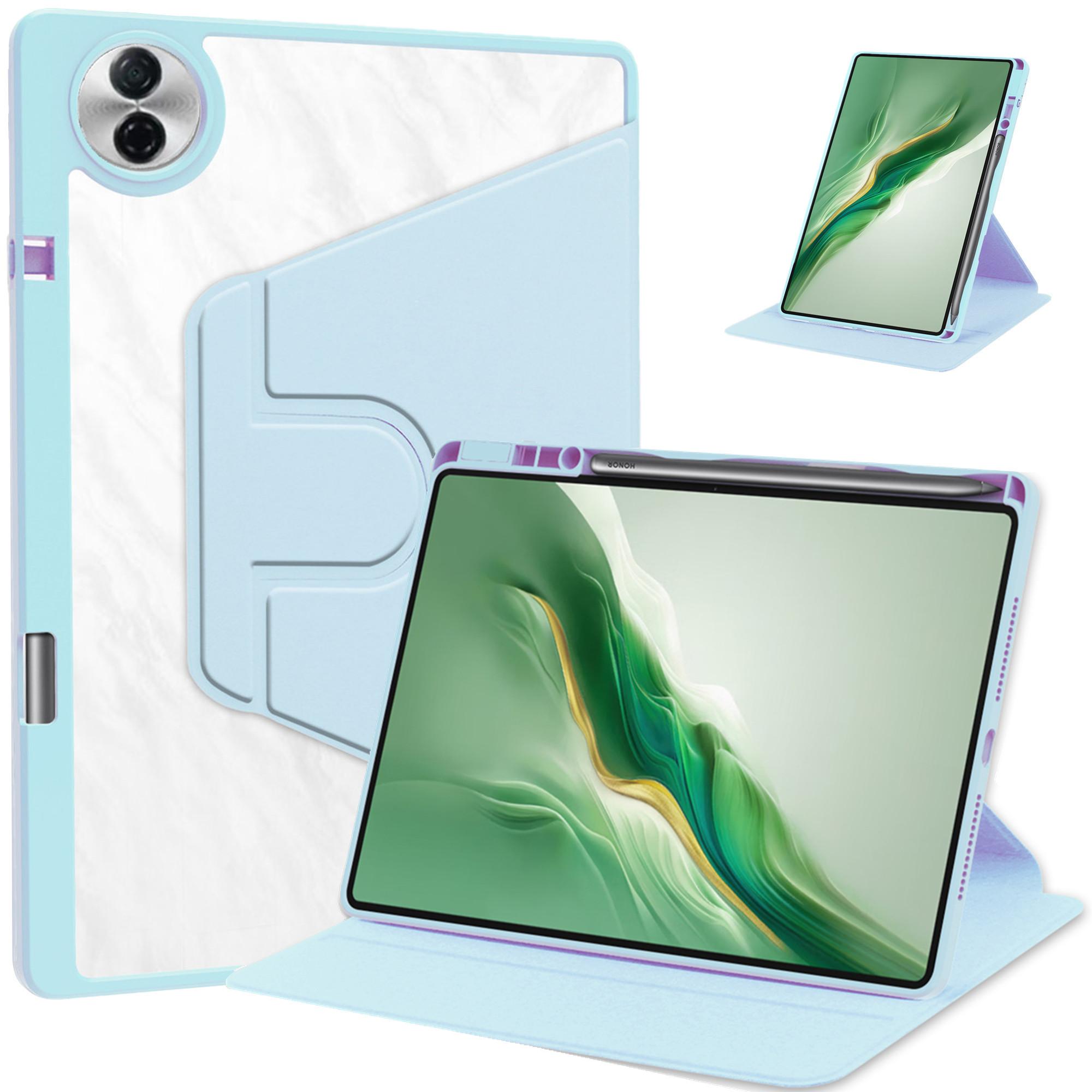 

Smart Case With Auto Sleep Wake Function For Huawei Honor Pad 10 (Tablet 10) 2025 12.1 inch 360 Rotating Stand Cover Shockproof Honor Pad 10 2025 небесно-голубой