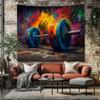 Fitness Sport Wandkleed Chimpansee Wasbeer Halter Wandophanging Slaapkamer Fitness Huisdecoratie