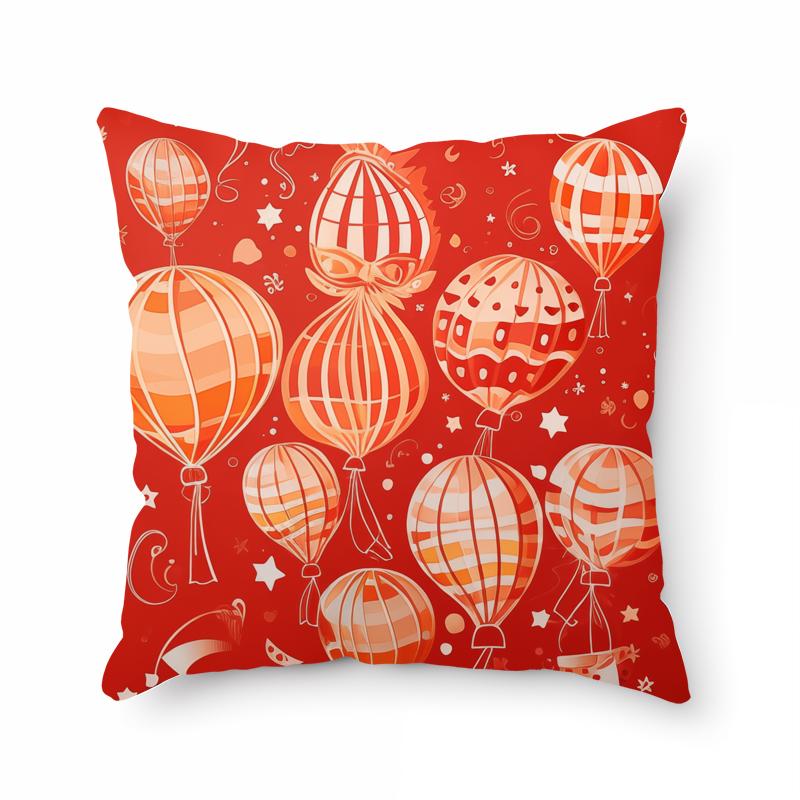 

1 шт. Двусторонняя печать винтажный праздничный чехол для подушки 17,7*17,7 дюймов наволочка устойчивая к пятнам дизайн для декора гостиной без сердцевины в комплекте 45cm*45cm разноцветный