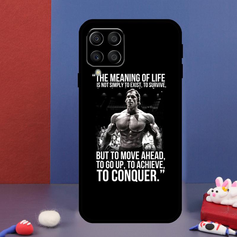 Workout Motivation Fitness Gym Quotes For Samsung Galaxy M15 M55 M33 M13 M23 M53 M31 M51 M14 M34 M54 M20 M30s M52 M32 Phone Case