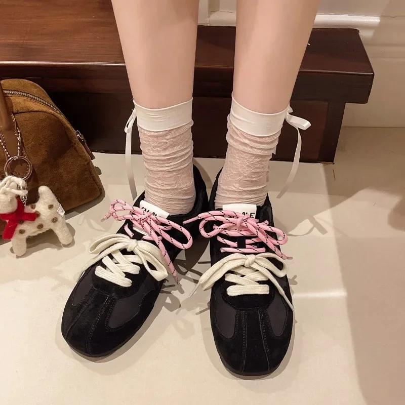 Fashion Autumn New Women Casual Sneakers Running Shoes 2024 Trend Luxury Designer Shoes Lace-up Sports Cozy Loafers Shoes Zapatos Mujer