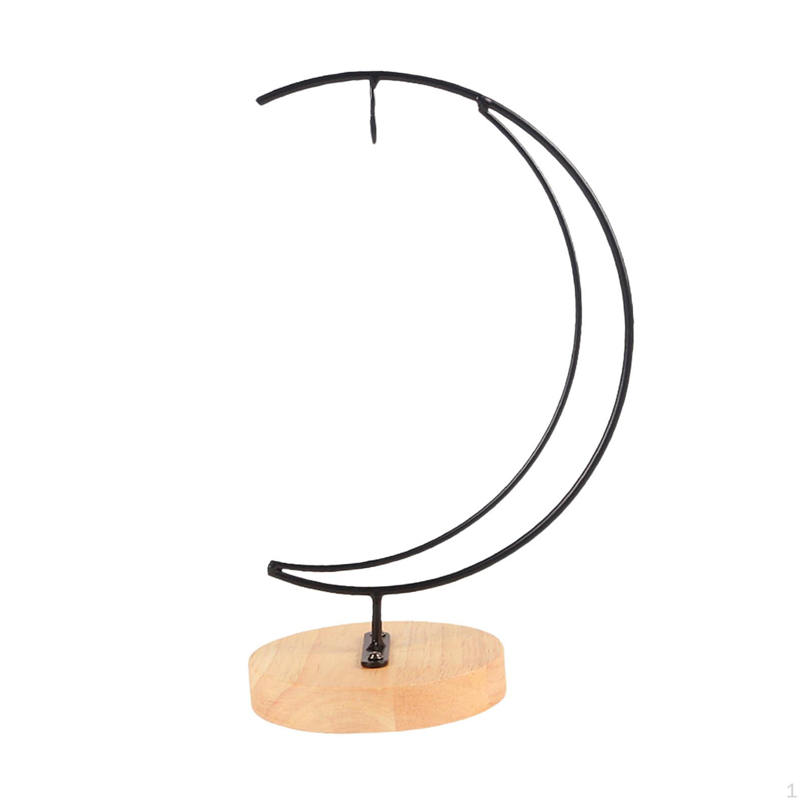 

Подставка-держатель для бананов с деревянным основанием для хранения на кухонной столешнице Moon Shaped