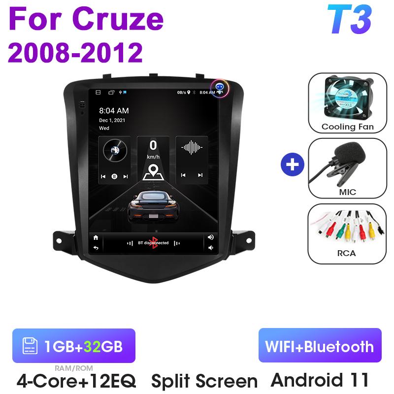 

9,7 2 Din Android 12 автомобильный радиоприемник для Chevrolet Cruze J300 2008 - 2012 мультимедийный видеоплеер GPS 4G Carplay Auto Stereo RDS DSP