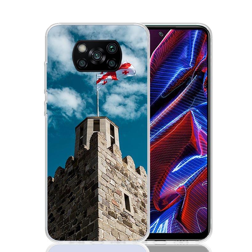 

Georgia Flag Phone Case For Xiaomi Poco X7 X6 X5 Pro F7 Ultra Redmi 15C 15 13 13C 12 12C 10 10A 10C 9 9A 9C 9T Cover Poco X7 X6 Redmi 10A